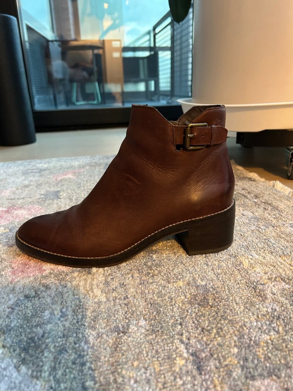 Cole Haan Leather Heeled Ankle Boots, Size 8 - Picture 11 of 16